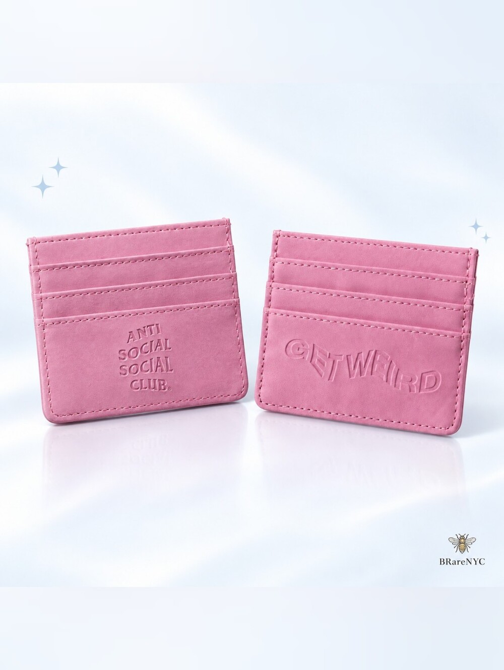 Rare Anti Social Social Club Get Weird Pink Card Holder – New